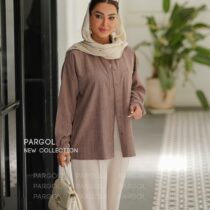 شومیز نادین کالباسی(شکلاتی)
