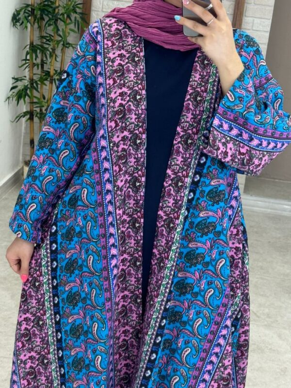 پانچ جلوباز بته جقه آبی صورتی