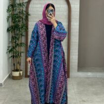 پانچ جلوباز بته جقه آبی صورتی