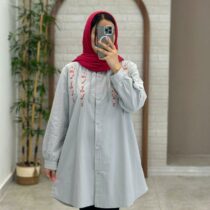 مانتو شایلی نقرآبی
