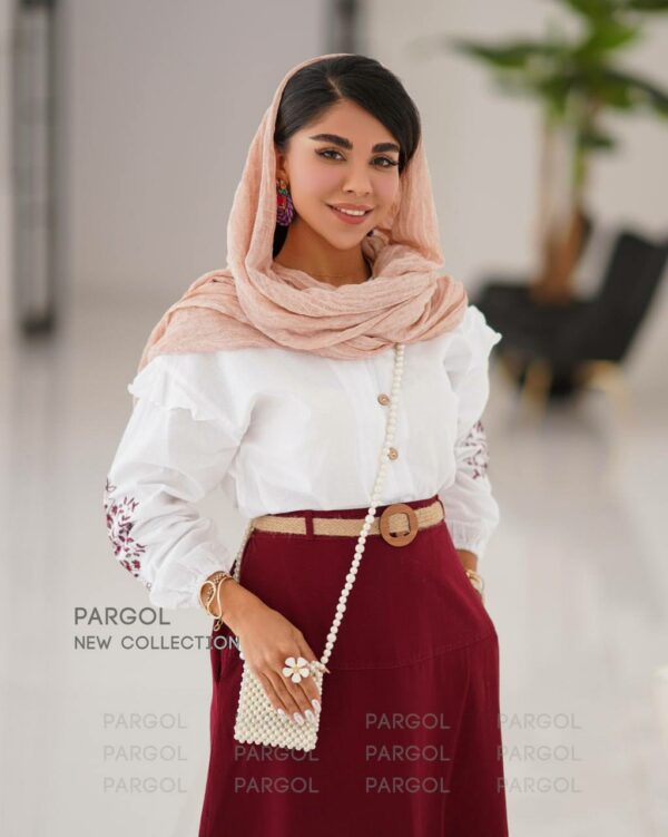 شومیز دامن میرا زرشکی