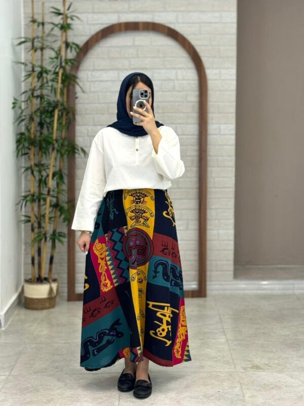 دامن سایه رنگی طرح صحرا