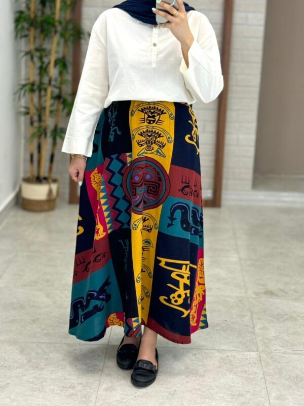 دامن سایه رنگی طرح صحرا