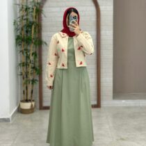 ست دوتیکه کاج سدری کرم