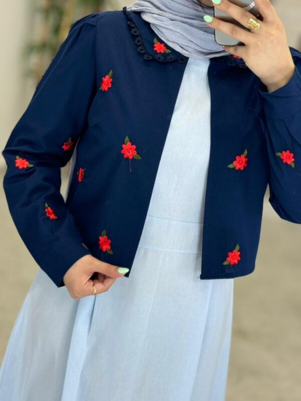 ست دوتیکه کاج آبی سورمه ای