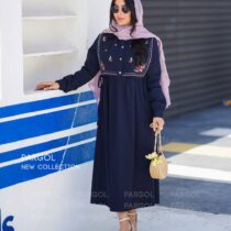 پیراهن ماریا سورمه ای
