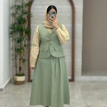 ست سه تیکه ترانه کرم فیروزه ای