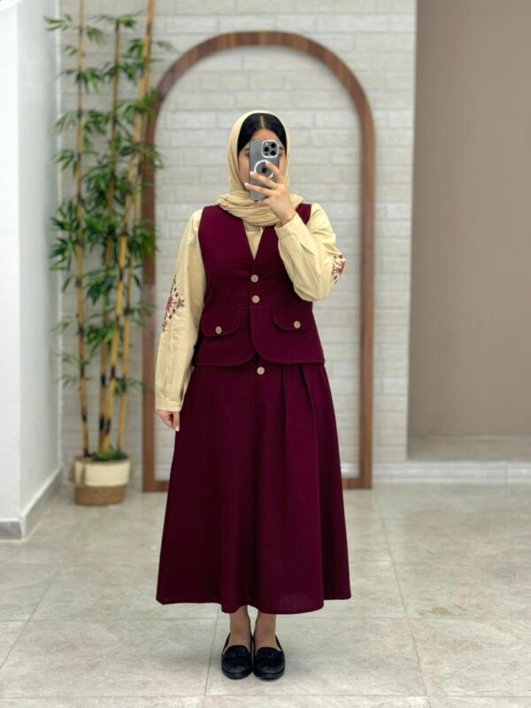 ست سه تیکه ترانه کرم زرشکی