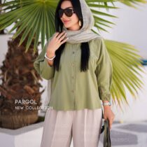 شومیز ماهک کاهویی