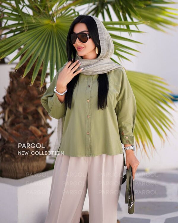 شومیز ماهک کاهویی