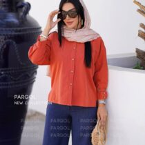 شومیز ماهک آجری
