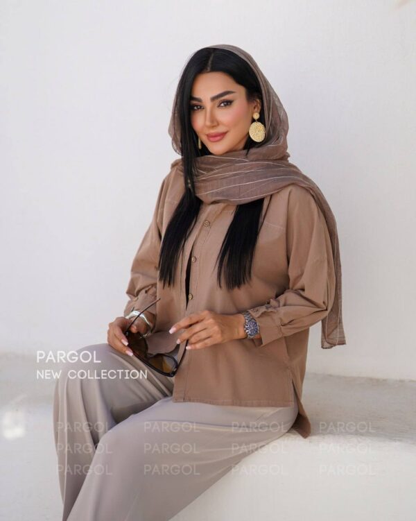 شومیز ماهک نسکافه ای