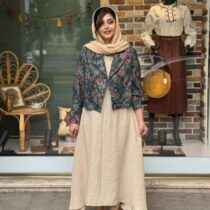 کت و سارافون کرم گل گرم کله غازی
