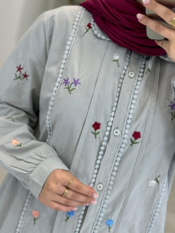 مانتو کاترینا طوسی آبی