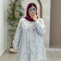 مانتو کاترینا طوسی آبی
