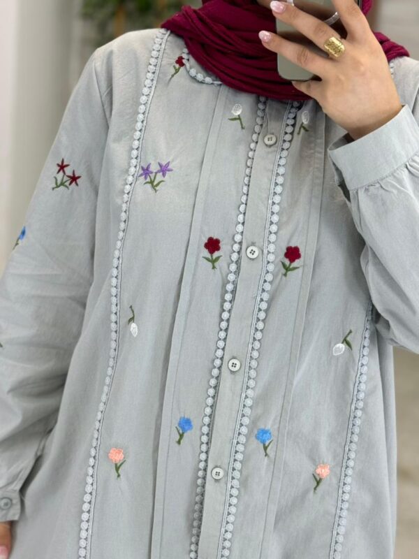 مانتو کاترینا طوسی آبی