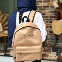 کوله پشتی بیسیک کرم طرح بال