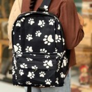 کوله پشتی ویانا طرح ردپا گربه