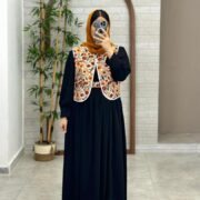 پیراهن جلیقه روشنک مشکی