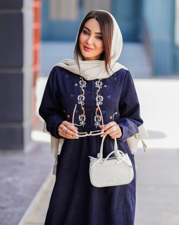 پیراهن مهسا سورمه ای