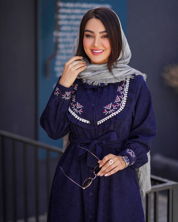 پیراهن آلیا سورمه ای