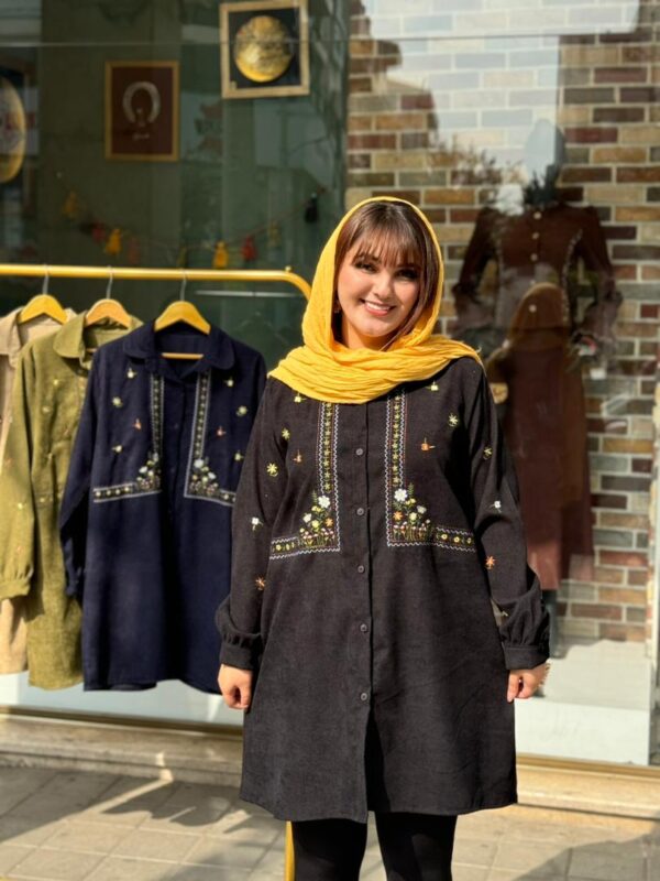 مانتو آوا کبریتی مشکی