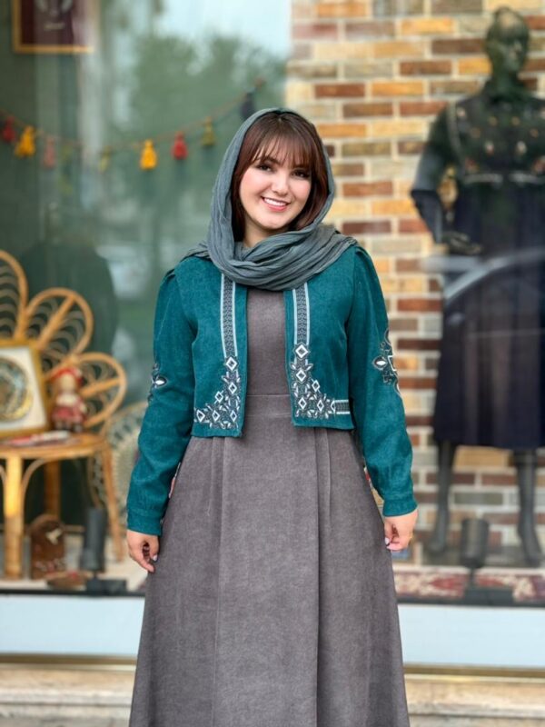 کت و سارافون نازلی کبریتی طوسی کله غازی