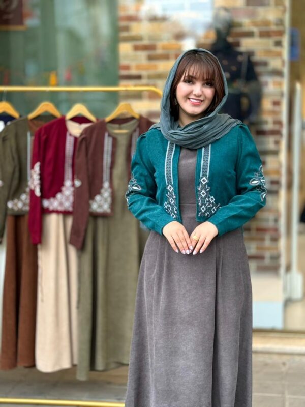 کت و سارافون نازلی کبریتی طوسی کله غازی
