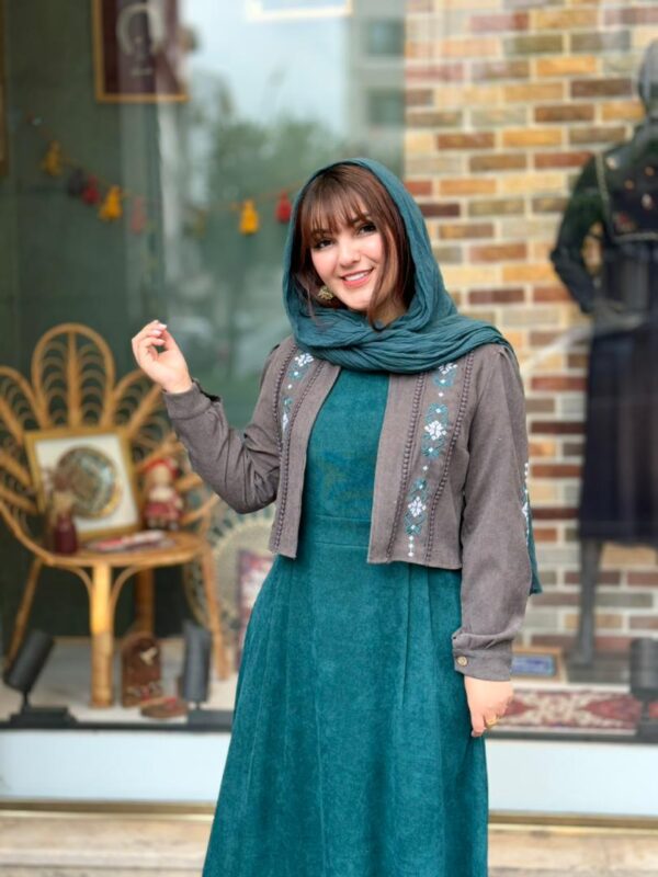 کت و سارافون پروانه کبریتی کله غازی طوسی