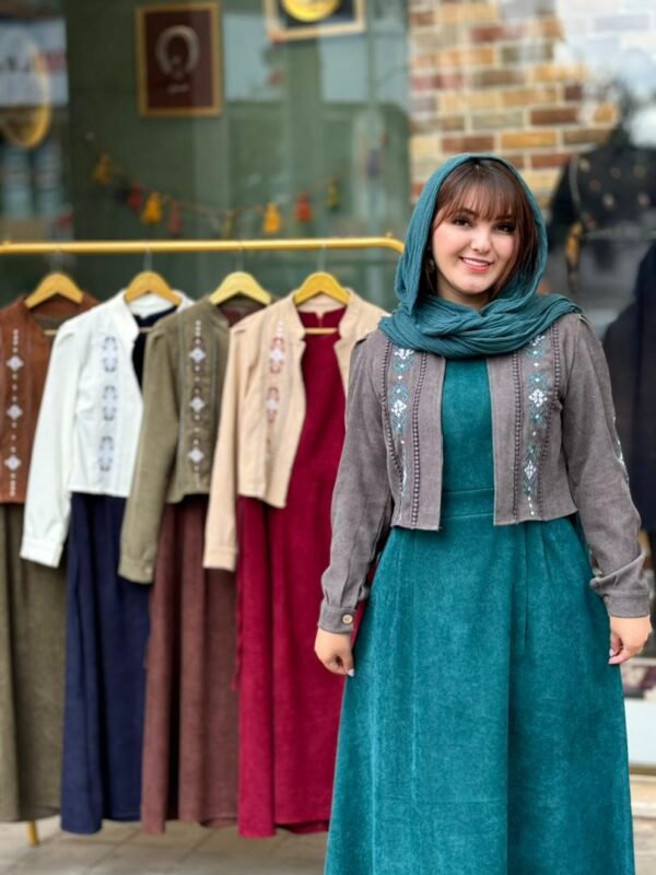 کت و سارافون پروانه کبریتی کله غازی طوسی