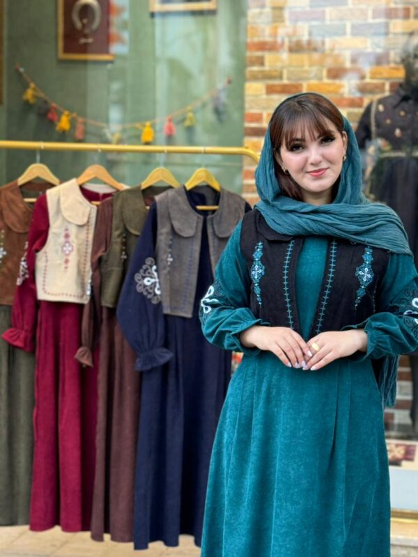 پیراهن جلیقه ترنم کبریتی کله غازی مشکی