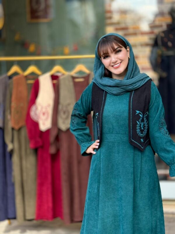 پیراهن جلیقه بته جقه کبریتی کله غازی مشکی