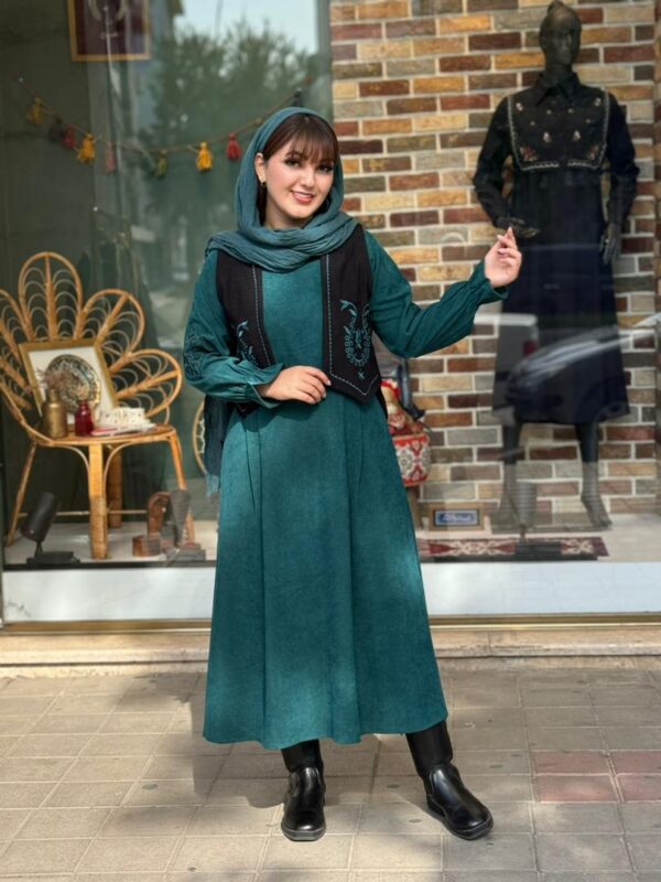 پیراهن جلیقه بته جقه کبریتی کله غازی مشکی