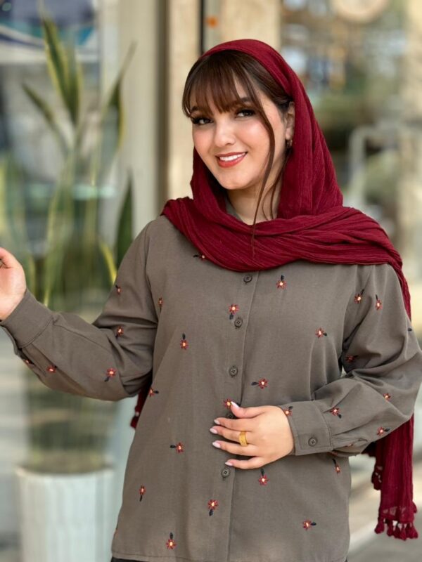 شومیز هانیه سبز ارتشی
