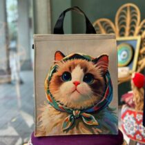 ساک دستی سرو گربه روسری دار