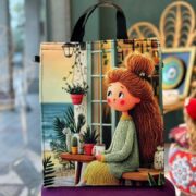 ساک دستی سرو دختر مو نارنجی