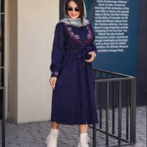 پیراهن آلیا سورمه ای