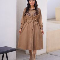 پیراهن آلیا نسکافه ای