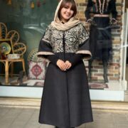 پالتو بخارا دوزی بته جقه یاسی کرم