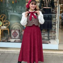 ست نعنا زرشکی قهوه ای