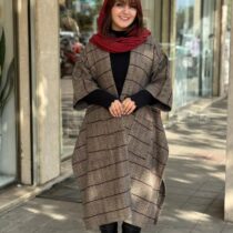 پانچ جلوباز نسکافه ای مشکی راه راه ریز