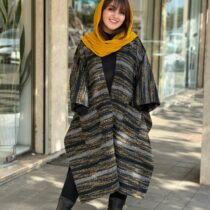 پانچ جلوباز مشکی خردلی راه راه