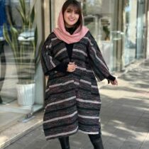 پانچ جلوباز مشکی صورتی راه راه