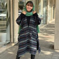 پانچ جلوباز مشکی سبز آبی راه راه