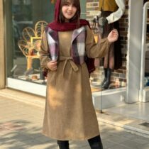 پیراهن جلیقه ایرانا نسکافه ای