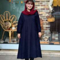 پیراهن شمیم کبریتی سورمه ای