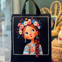 ساک دستی سرو دختر تاج گل دار