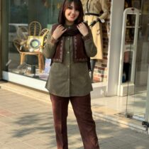 ست پناه قهوه ای یشمی