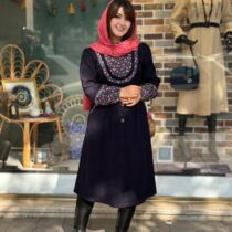 مانتو ملیسا کبریتی سورمه ای