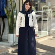 کت و دامن میترا سورمه ای